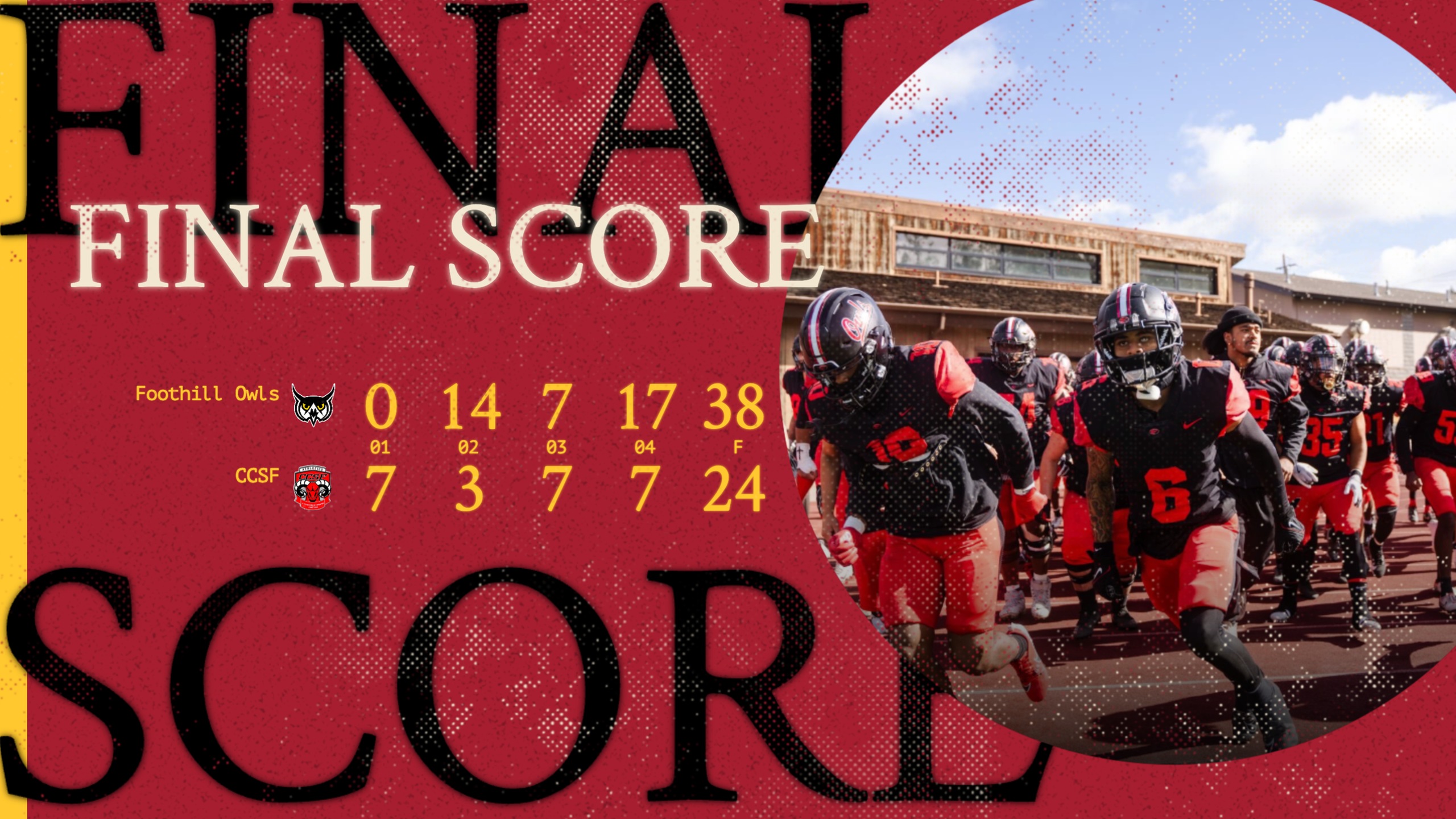Foothill Football Move to 3-1 in Bay 6
